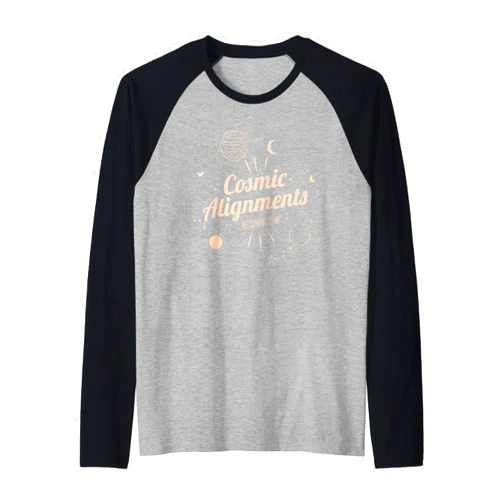Cosmic Positivity Celestial Design Astronomy Enthusiast Celestial Butterflies Sky Gazing Design Raglan Baseball Tee