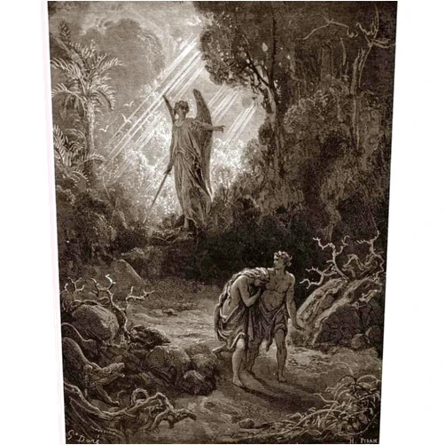 ArtDirect Adam and Eve - The Expulsion From The Garden - from Miltons Paradise Lost 8x10 UnFramed Art Print Poster Ready for Framing by Dore, Gustave