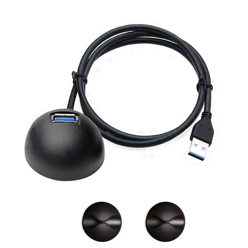 Teklectric 5ft Ultra High Speed USB 3.0 Extension Cable for Desktop - STP - USB-A Male to USB-A Female SuperSpeed Cable for Computer, Laptop, Tablet, and TV + 2 Adhesive Cable Organizer Clips