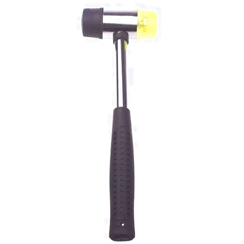 Wangzzniu 25MM/0.98Inch Double-Faced Soft Mallet Hammer Dia Mallet Hammer Replacement Striking Head Tip DIY Mallet Hammer with Steel Handle for Repair Leather Jewelry Handicrafts Home Improvement