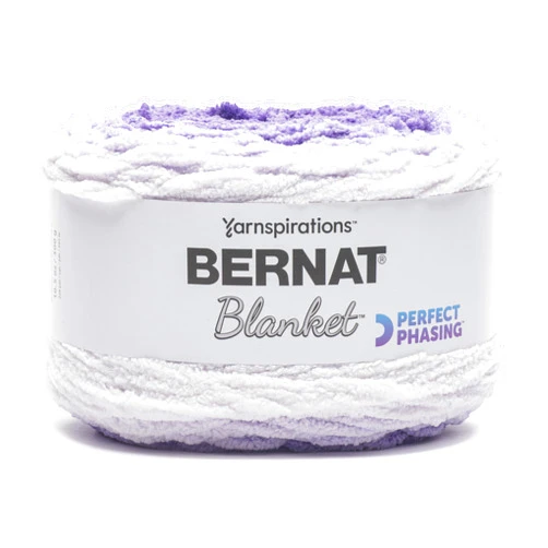 Spinrite Bernat Blanket Perfect Phasing Yarn-Dark Orchid