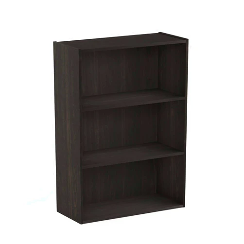 Furinno Pasir 3-Tier Open Shelf Bookcase, Dark Espresso
