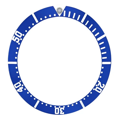 Ewatchparts BEZEL INSERT COMPATIBLE WITH OMEGA SEAMASTER JAMES BOND 200M WATCH BLUE 38MM CASE