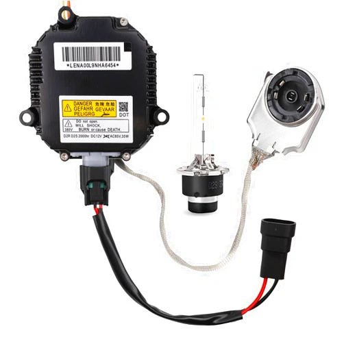 Yikesai Xenon HID Headlight Ballast Control Unit with Igniter & D2S Bulb - Compatible with Nissan Altima, 350Z, Maxima, Murano, Rogue, Infiniti G35, G37, FX35- Replaces 28474-8991A 28474-89904 NZMNS111LAN
