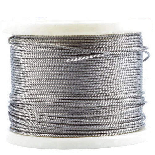 Deck Man 1/8 inch T316 Stainless Steel Wire Rope for Cable Railing,Marine Grade (500FT)