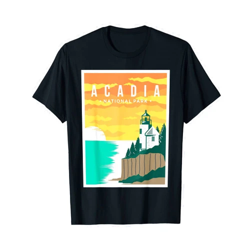 Acadia National Park Maine USA Souvenir & Gifts Acadia National Park T-Shirt