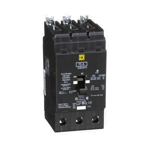 SCHNEIDER ELECTRIC 480Y/277-VOLT 70-AMP EGB34070 Miniature Circuit Breaker 480Y/277V 70A