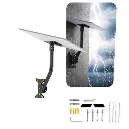NOZOMI Starlink Gen 3 Mounting Kit for Roof, Pole & Wall Installations, Heavy Duty Adjustable Mounting Bracket with Accessories, Weatherproof Outdoor Satellite Dish Mount