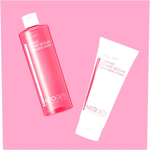DERMALOGY by NEOGENLAB Calming Cica Tree Cleansing Foam and Cleansing Water
