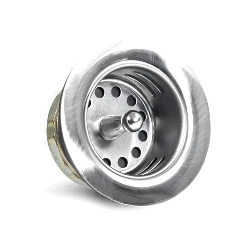 Everflow Highcraft 9773 Bar/Prep Sink 2 1/2 Junior Duo Stainless Steel Drain Assembly With Strainer Basket and Rubber Stopper