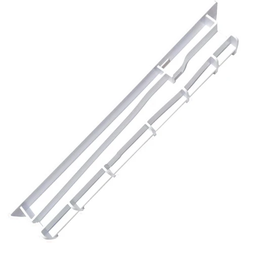 Luclyyasys Upgrade W10671238 WPW10671238 Fridge Crisper Drawer Center Rail Replace 12530701 12530701N 67001057 Compatible With Whirlpool Kenmore KitchenAid Maytag Amana Refrigerator Drawer Slide Rail 2-year QA