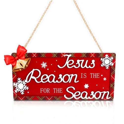 HOURIA Jesus is the Reason for the Season Christmas Sign, 12