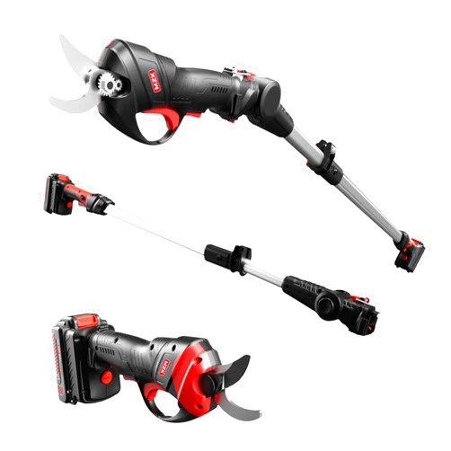 MZK 20V Pole Pruning Shear, Battery Powered Cordless Electric Pruning, Reach To 12-ft, Tree Pruner with Rechargeable Battery, 1.2 Inch Cutting Diameter(Battery and Charger Included)