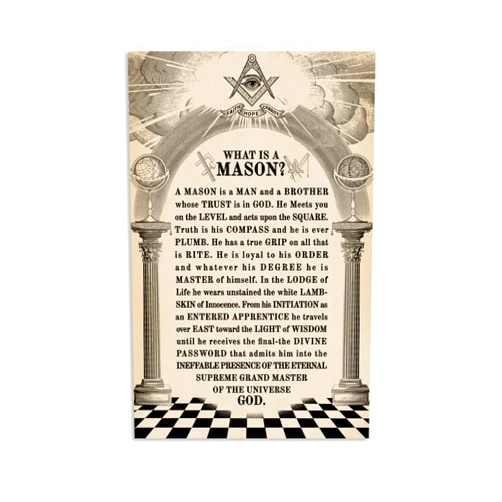 The Masonic Exchange What Is A Mason Poster (24