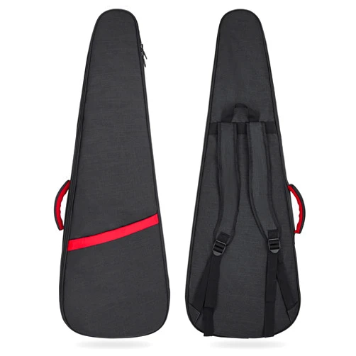 Muscab Electric Guitar Bag 11mm Thick Padded Electric Guitar Gig Bag, 39 Inch Electric Guitar Case Backpack with Neck Strap and Pocket, Black