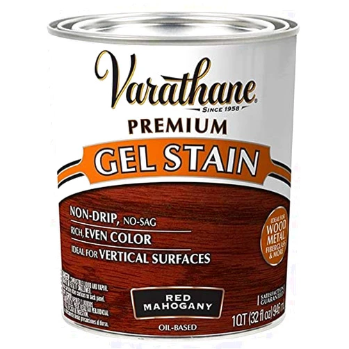 Varathane 358308 Premium Gel Stain, Quart, Red Mahogany