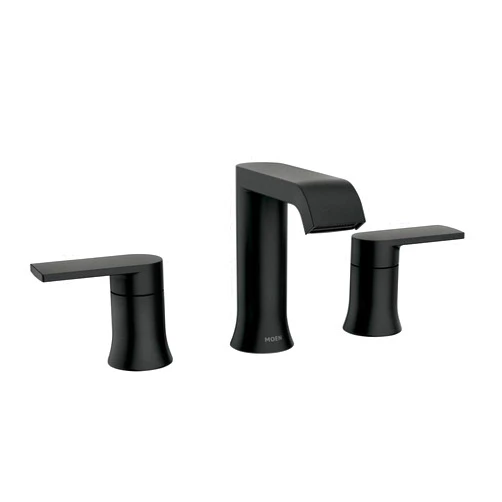 Moen 84763BL Genta 8 in. Widespread 2-Handle Bathroom Faucet in Matte Black