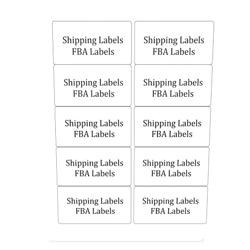 FungLam 2x4 Shipping Address Labels for Laser & Inkjet Printers, 300 Printable White Sticker Labels, 10 per Page Mailing Labels, Permanent Adhesive (30 Sheets, 300 Labels)