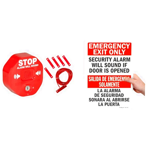 Safety Technology Intl Safety Technology International, Inc. STI-6402 105 dB Exit Stopper® Multifunction Door Alarm & SmartSign 