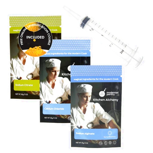 Modernist Pantry Spherification Kit [Molecular Gastronomy] ⊘ Non-GMO ☮ Vegan ✡ OU Kosher Certified Ingredients
