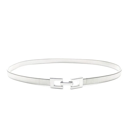 Tanpie Skinny Waist Belt of Women Elastic Metal Stretch Chain Belt Gold and Silver