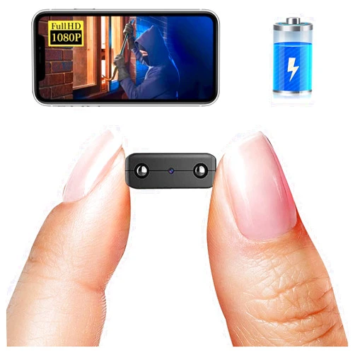 Rettru Smallest WiFi Camera,HD1080P Wireless Portable Camera with Video Recording Live Feed,Nanny Cam,Baby Monitor with Upgraded Night Vision,Motion Detection,Cloud Storage for Security with iOS Android APP