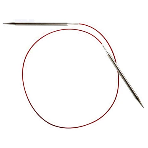 ChiaoGoo Red Lace Circular 32 inch (80cm) Stainless Steel Knitting Needle Size US 1 (2.25mm) 7032-1