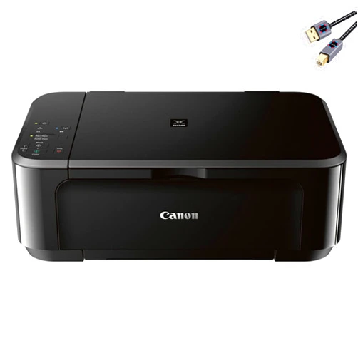 Canon Pixma 3620 Series Wireless All-in-one Color Inkjet Printer I Print Copy Scan I Duplex Print I Mobile Print I Print Up to 9.9 ipm I Up to 4800x1200 DPI Print Resolution I Black + Printer Cable