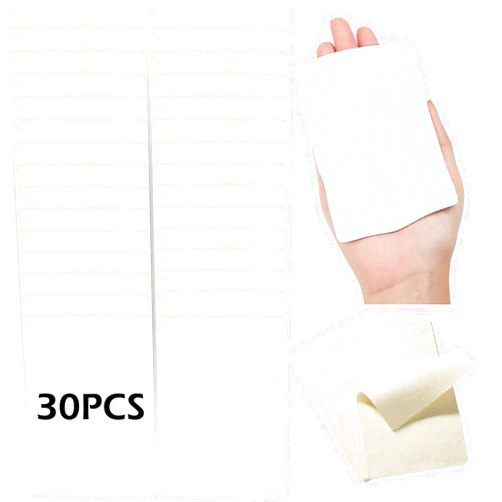 MAPVOLUT 30 PCS Pre Cut Chamois Cloth for Pottery Tools Kit, Super Soft Chamois for Smoothing Pot Rim Ceramic Mini Pottery Wheel Mudtools Sponge Bats Stamps for Clay Trimming Tools (3.2 x 4.73 Inch)