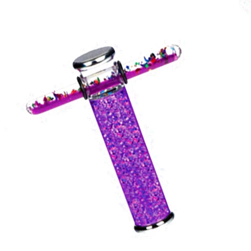 Star Magic Kaleidoscope Glitter Tube, Liquid Motion Kaleidoscope, Glitter Filled Tube Kaleidoscope 6 Inch Scope (Purple)