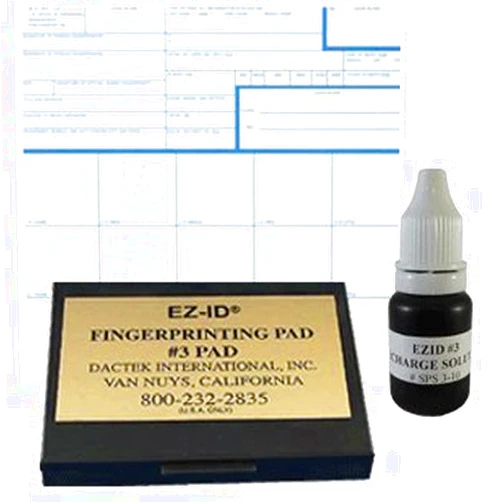 Dactek Roll Fingerprint Ink Starter Kit