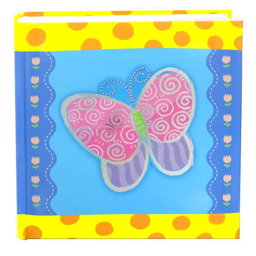 Pioneer Photo Albums 200-Pocket 3-D Butterfly Applique Cover Photo Album, 4 by 6-Inch