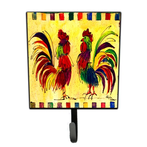 Caroline's Treasures 8062SH4 Bird-Rooster Leash Holder or Key Hook, Small, Multicolor