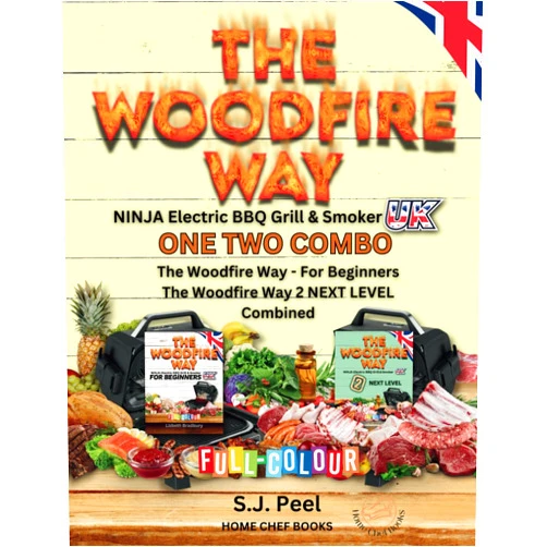 By Lizbeth Bradbury (Author), S J Peel (Author) The Woodfire Way UK ONE TWO COMBO: The Woodfire Way - For Beginners & The Woodfire Way 2 NEXT LEVEL Combined, For the NINJA WOODFIRE Electric Outdoor Grill & Smoker