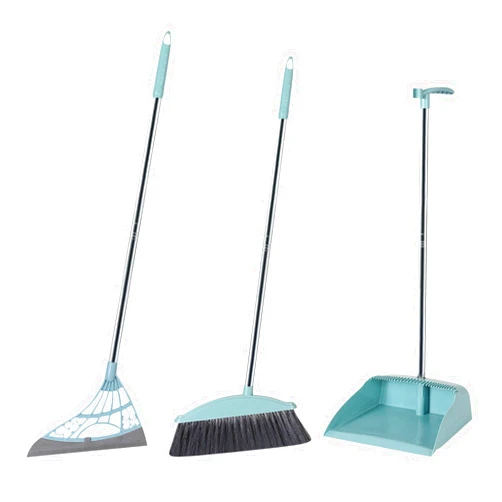 CENGNIAN Long Handle Broom and Dustpan Set with 39.5