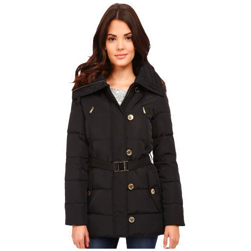 Michael Kors Fur Trim Hooded Down Coat