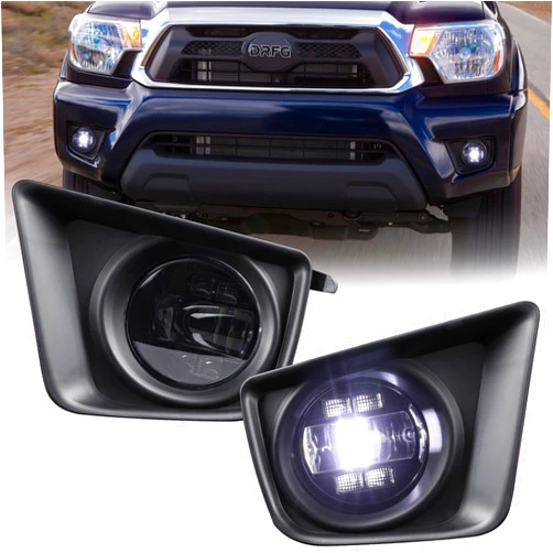 DRFG LED Fog Light with DRL Compatible for Tacoma 2012 2013 2014 2015 Bumper Fog Lights Lamps