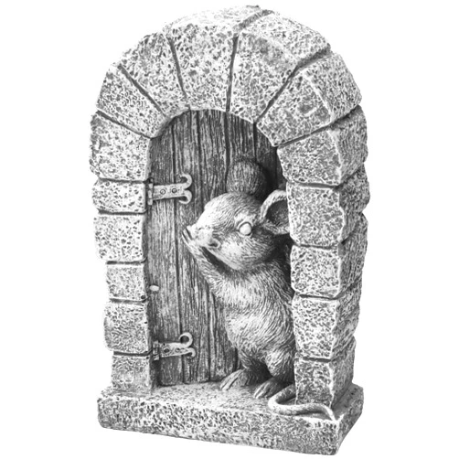 PieJoFpy Mouse Garden Decor Resin Mouse Yard Statues Weather Proof Mouse Sculpture Creative Mouse Ornament Outdoors Decor Cute Mouse Garden Crafts Outdoor Animal Statues for Garden Yard Lawn Patio/15x9.5cm