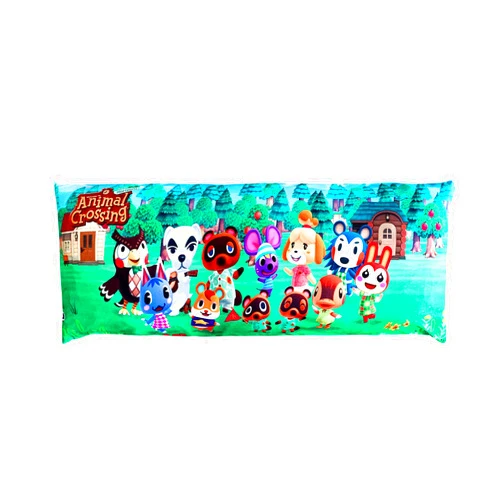 Franco Kids Bedding Super Soft Microfiber Zippered Body Pillow Cover, 54 in x 20 in, Animal Crossing