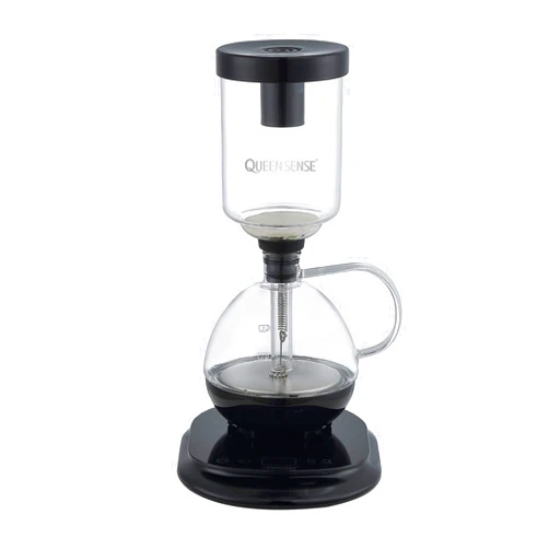 Queen Sense [Factory Store] QUEEN SENSE Patented Siphon/Syphon Coffee Maker Electric Vacuum Coffee Pot CM0601 (Siphon Coffee Maker)
