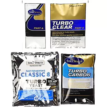 Still Spirits Triple Pack - Classic 8 Turbo Yeast, Turbo Carbon and Turbo Clear