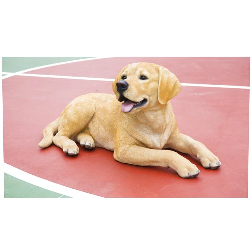 HI-LINE Hi- Line Gift 87690 Decorative Labrador Retriever Lying Down Yellow Dog Statue