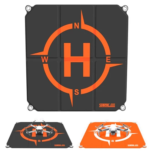 STARTRC Drone Landing Pad Pro, Universal Waterproof Portable Fast-Foldable Helipad for DJI Neo/Mini 4 Pro/Mini 4K/Holy Stone/RC Quadcopters (22-inch/55cm)