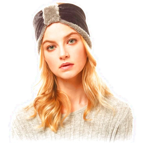 by you Women Winter Soft Sherpa Fleece Twisted Knot Headwrap Headband Ear Warmer