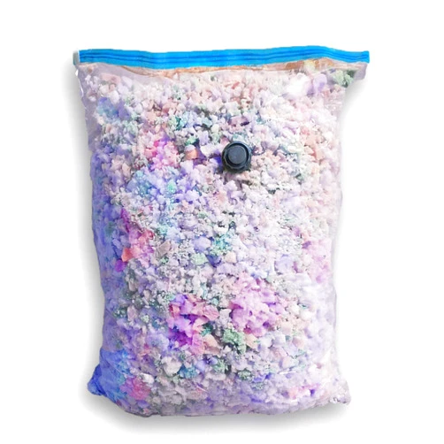 PATOWELL Fine High Density Shredded Memory Foam - Filler for Stuffing, Upholstery, Pillows, Crafts, Bean Bags, Chairs, Sofa, Pet & Dog Beds, and More - Made in USA (5 lbs)
