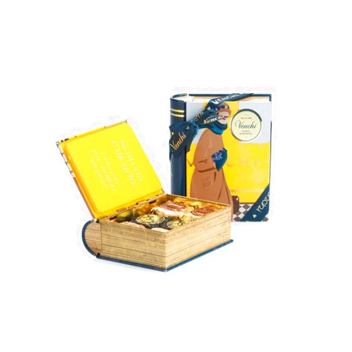 Venchi Vintage Mini Book with Assorted Chocoviar 4.09 oz - Great Gift Idea- Gluten Free