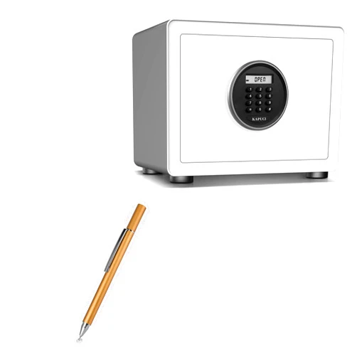 BoxWave Stylus Pen Compatible with KAPUCI Fingerprint Safe Box 0.78 Cuft - FineTouch Capacitive Stylus, Super Precise Stylus Pen - Champagne Gold