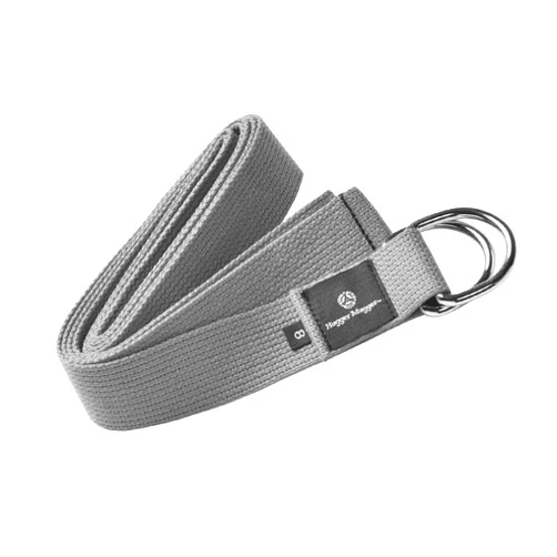 Hugger Mugger D-Ring Cotton Yoga Strap - Super Strong Cotton, Metal D-Ring Buckle, Multiple Lengths Available