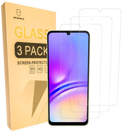 Mr.Shield Screen Protector compatible with Samsung Galaxy A06 [Tempered Glass] [3-Pack] [Japan Glass with 9H Hardness]