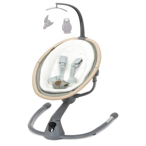 Maxi-Cosi Cassia Baby Swing Classic Green: Smart Portable Baby Swing with Music, Indoor Baby Swing for Infants, 360 Rotation, Lightweight & Foldable Swing for Baby